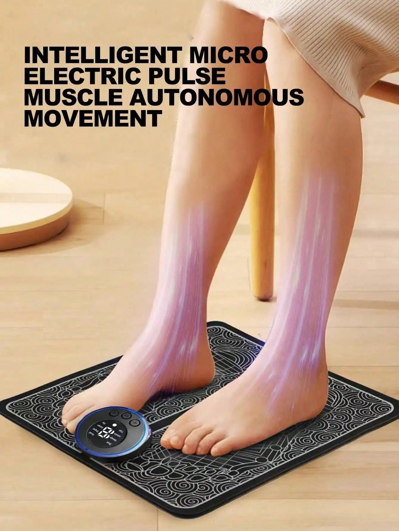 Rechargeable EMS Electric Foot Massager Pad