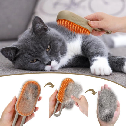 SteamPaw™ – The Revolutionary 3-in-1 Cat Grooming Brush